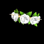 Spiked White Rose Crown Roblox item under 100 Robux id 4998742293