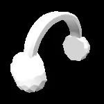 Fluffy Earmuffs In White Roblox item under 100 Robux id 6744680002